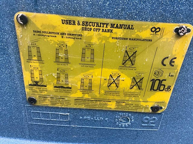 Plastic omnium afvalcontainer - afbeelding 1 van  1