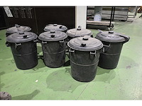 Plastic omnium kunststof afvalbak (7x) - afbeelding 1 van  3