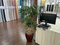 Plastic planten met pot (2x)