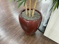 Plastic planten met pot (2x) - afbeelding 2 van  6