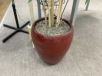 Plastic planten met pot (2x) - afbeelding 5 van  6