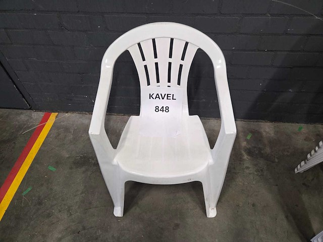 Plastic tuinstoel (10x) - afbeelding 2 van  2