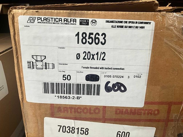 Plastica alfa 20x1/2 pp plugkraan (600x) - afbeelding 4 van  4