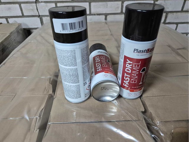 Plastikote black gloss spuitbus (240x) - afbeelding 1 van  2