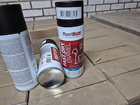 Plastikote black matt spuitbus (240x) - afbeelding 1 van  4
