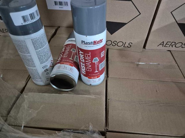 Plastikote pebble grey gloss spuitbus (252x) - afbeelding 3 van  4