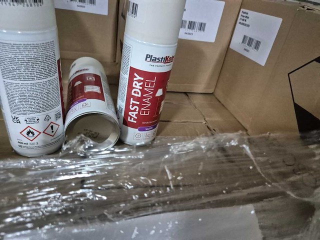 Plastikote white satin spuitbus (150x) - afbeelding 2 van  2