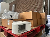 Plastiqline toiletpapier dispenser 2 rollen kunststof wit (14x) - afbeelding 3 van  4