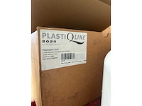 Plastiqline toiletpapier dispenser 2 rollen kunststof wit (14x) - afbeelding 4 van  4