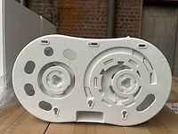 Plastiqline toiletpapier dispenser 2 rollen kunststof wit (65x) - afbeelding 3 van  5