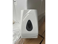 Plastiqline toiletpapier/tissue dispenser kunststof (120x) - afbeelding 1 van  7
