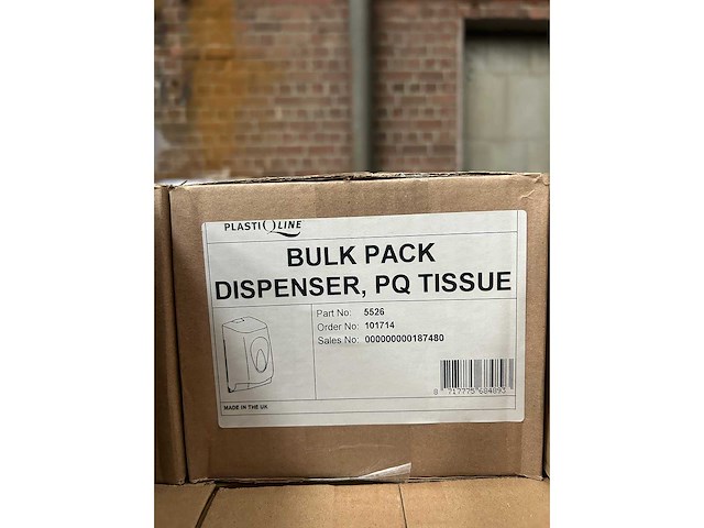 Plastiqline toiletpapier/tissue dispenser kunststof (120x) - afbeelding 7 van  7