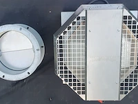 Platdakventilator – externe dakmotor – 790 m³/u, novy, 645999, grijs / chroom - afbeelding 4 van  13