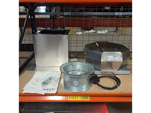 Platdakventilator – externe dakmotor – 790 m³/u, novy, 645999, grijs / chroom - afbeelding 1 van  13