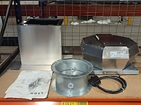 Platdakventilator – externe dakmotor – 790 m³/u, novy, 645999, grijs / chroom