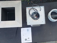Platdakventilator – externe dakmotor – 790 m³/u, novy, 645999, grijs / chroom - afbeelding 6 van  13