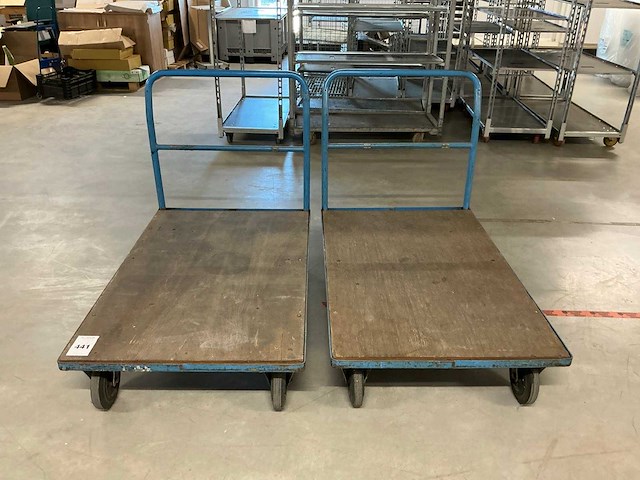 Plateauwagen (2x) - afbeelding 2 van  3