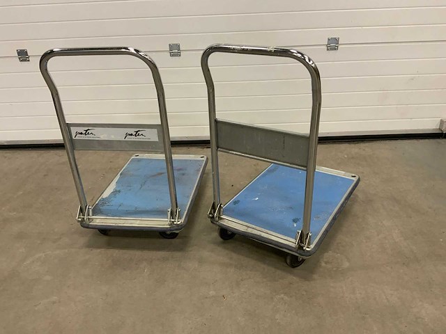 Plateauwagen (2x) - afbeelding 2 van  2