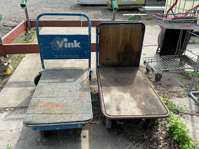 Plateauwagen (2x) - afbeelding 2 van  3