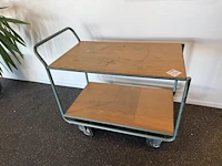 Plateauwagen afmeting 102 x 61 cm. hoogte 84 cm - afbeelding 2 van  2
