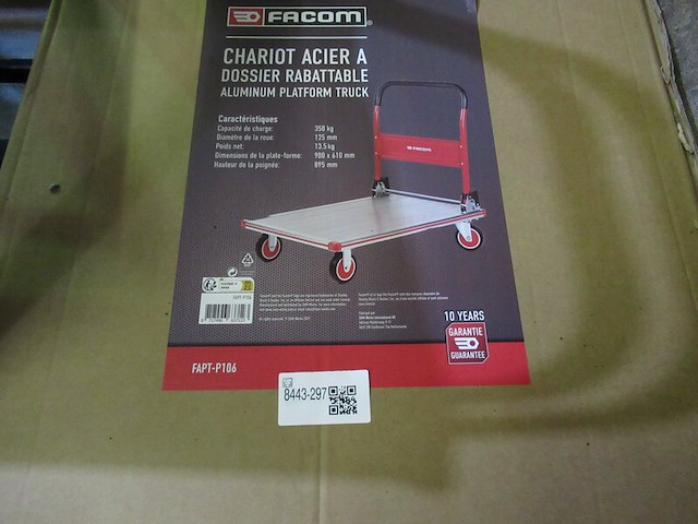 Plateauwagen facom, fapt-p 106 - afbeelding 4 van  5