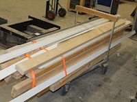 Plateauwagen met balken en plinten in diverse maten en uitvoeringen. - afbeelding 3 van  3
