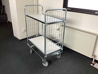 Plateauwagen met gaaswand - afbeelding 3 van  4