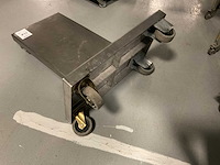 Plateauwagen, rvs (2x) - afbeelding 1 van  1