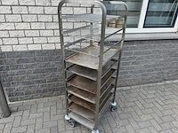Platen wagen - 60x40 - rvs wagen - afbeelding 1 van  2
