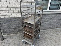 Platen wagen - 60x40 - rvs wagen - afbeelding 1 van  2