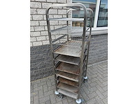 Platen wagen - 60x40 - rvs wagen - afbeelding 2 van  2