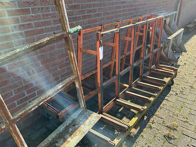 Platen/glas transportwagen (2x) - afbeelding 4 van  5
