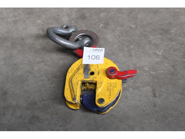 Platenklem met hijsoog 0-35 mm, 200-2000 kg. - afbeelding 1 van  2