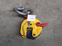 Platenklem met hijsoog 0-35 mm, 200-2000 kg. - afbeelding 1 van  2