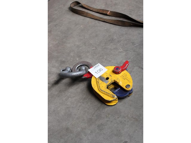 Platenklem met hijsoog 0-35 mm, 200-2000 kg. - afbeelding 2 van  2