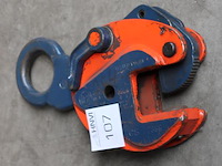Platenklem met hijsoog 25-50 mm, 2 ton. - afbeelding 1 van  2