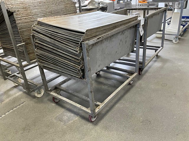Platenwagen + aluminium platen - afbeelding 2 van  3