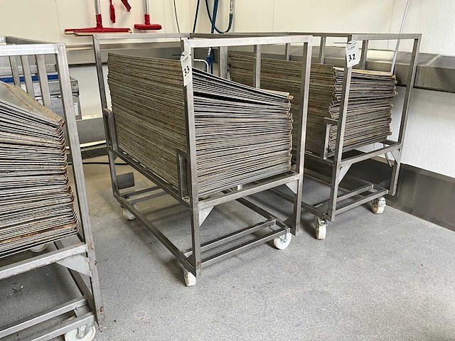 Platenwagen + aluminium platen - afbeelding 2 van  3