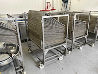 Platenwagen + aluminium platen - afbeelding 1 van  3