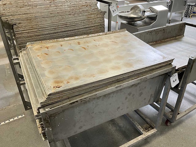 Platenwagen + aluminium platen - afbeelding 3 van  3