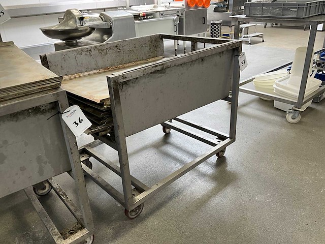 Platenwagen + aluminium platen - afbeelding 2 van  3