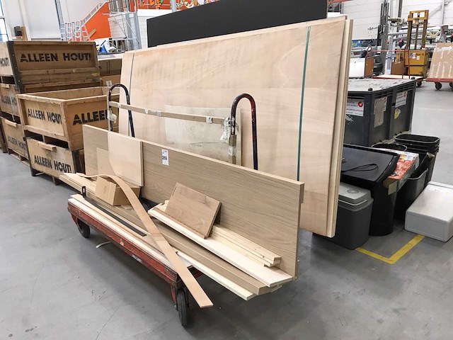Platenwagen met divers plaatmaterialen (2x) - afbeelding 2 van  4