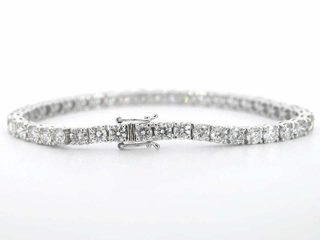 Platina armband briljant 9.25 ct - afbeelding 1 van  7