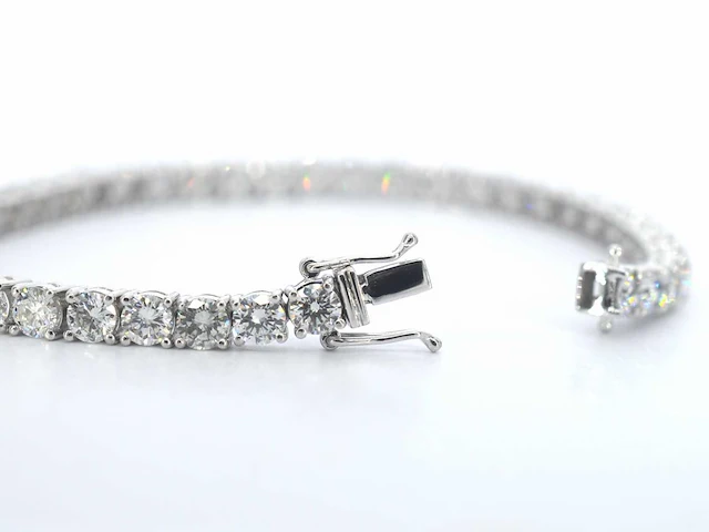 Platina armband briljant 9.25 ct - afbeelding 3 van  7