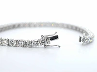 Platina armband briljant 9.25 ct - afbeelding 3 van  7