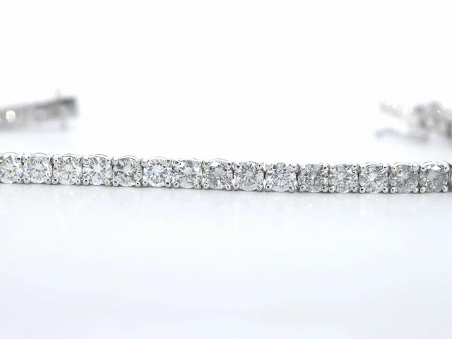 Platina armband briljant 9.25 ct - afbeelding 4 van  7