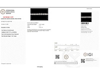 Platina armband met 10,01 crt. diamant - afbeelding 2 van  7