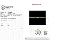 Platina armband met 6,94 crt. diamant - afbeelding 2 van  7