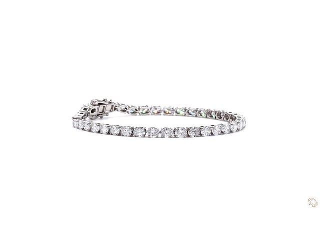 Platina armband met 6,94 crt. diamant - afbeelding 3 van  7