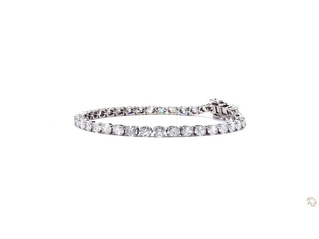 Platina armband met 6,94 crt. diamant - afbeelding 7 van  7